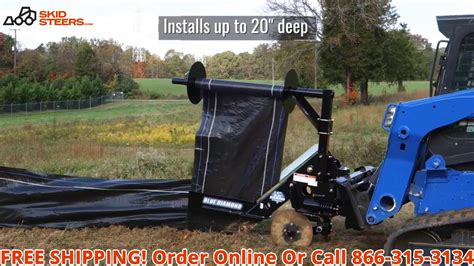 silt fence skid steer attachment|bobcat silt fence installer.